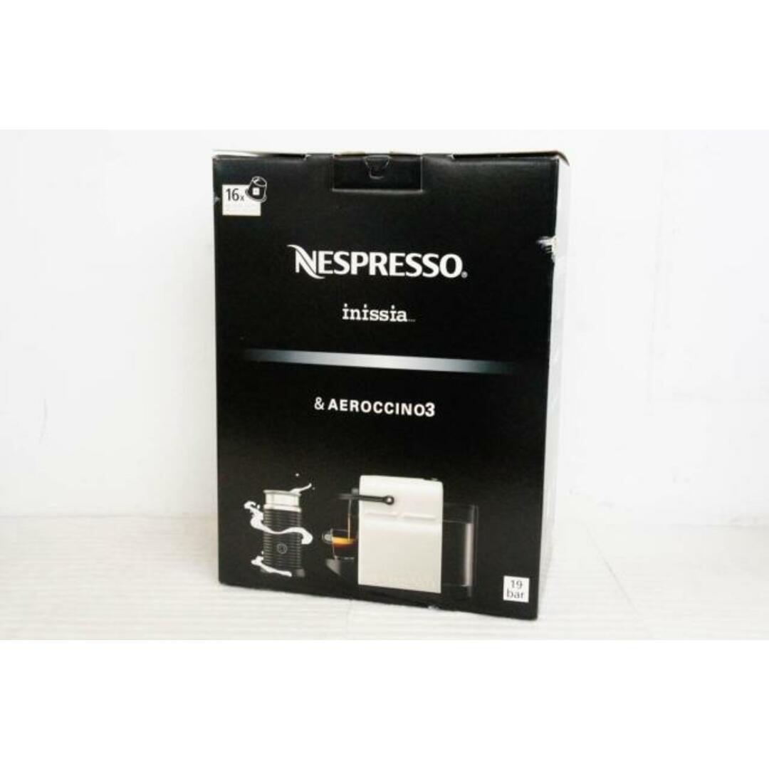 【未使用】ネスプレッソNESPRESSO イニッシア C40RE ネスプレッソメーカー エアロチーノ3セット ルビーレッド スマホ/家電/カメラの調理家電(エスプレッソマシン)の商品写真