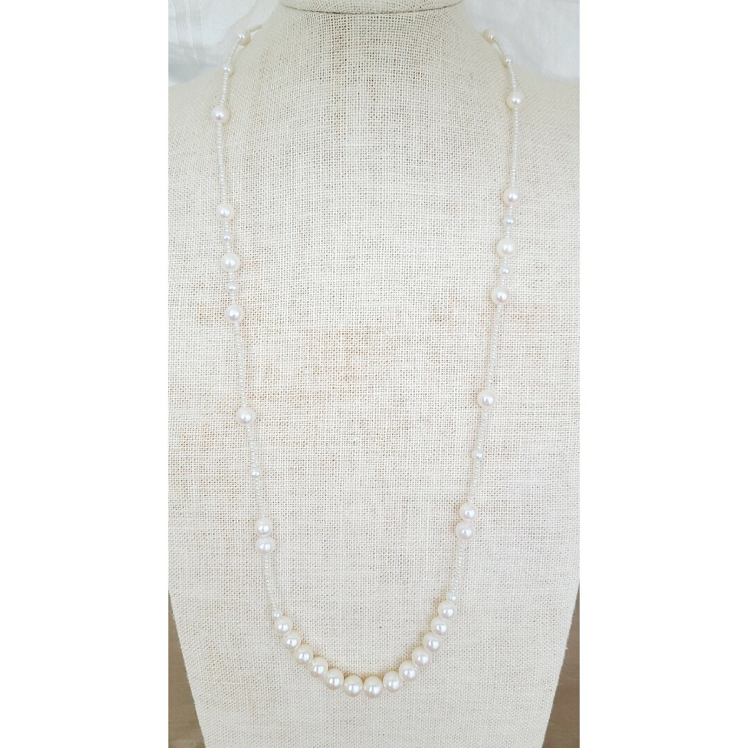 アコヤ真珠　淡水真珠　ネックレス レディースのアクセサリー(ネックレス)の商品写真