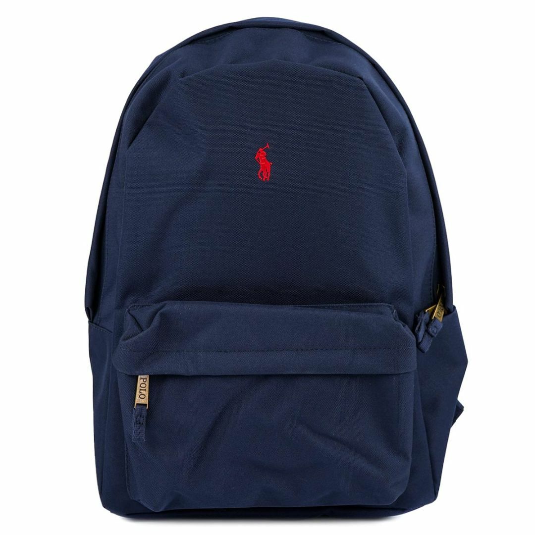 POLO RALPH LAUREN(ポロラルフローレン)のPolo Ralph Lauren ポロラルフローレン バックパック 9AR047 Polo Ralph Lauren Backpack 男女兼用 ジュニア リュック ネイビー×レッド レディースのバッグ(リュック/バックパック)の商品写真