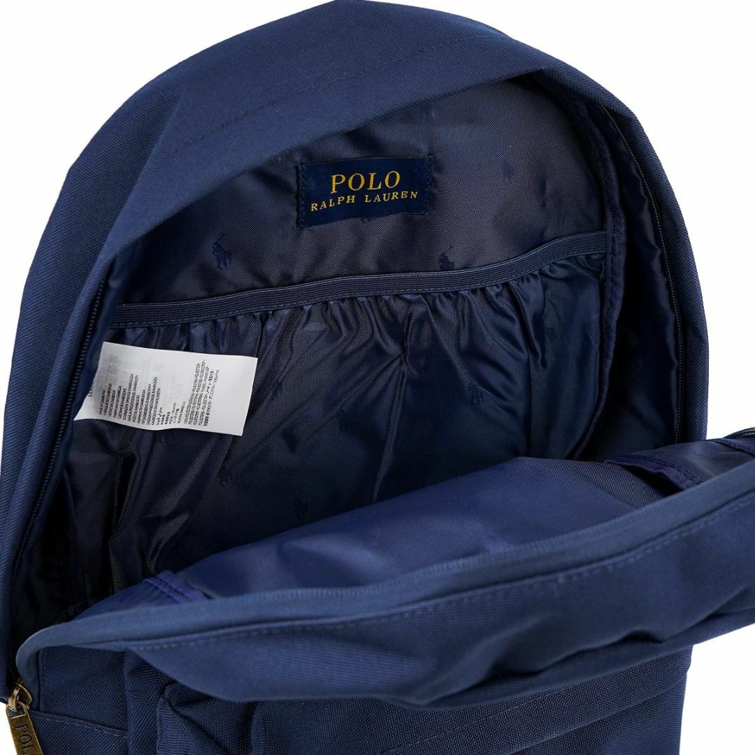 POLO RALPH LAUREN(ポロラルフローレン)のPolo Ralph Lauren ポロラルフローレン バックパック 9AR047 Polo Ralph Lauren Backpack 男女兼用 ジュニア リュック ネイビー×レッド レディースのバッグ(リュック/バックパック)の商品写真