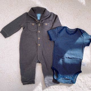 ベビーギャップ(babyGAP)の2点　ロンパース　70cm ベビーギャップ　ベビーボディ　90 ユニクロ(ロンパース)