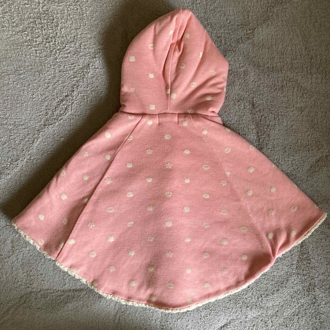 アンパンマン(アンパンマン)のアンパンマン　ポンチョ　女の子　ピンク キッズ/ベビー/マタニティのベビー服(~85cm)(その他)の商品写真