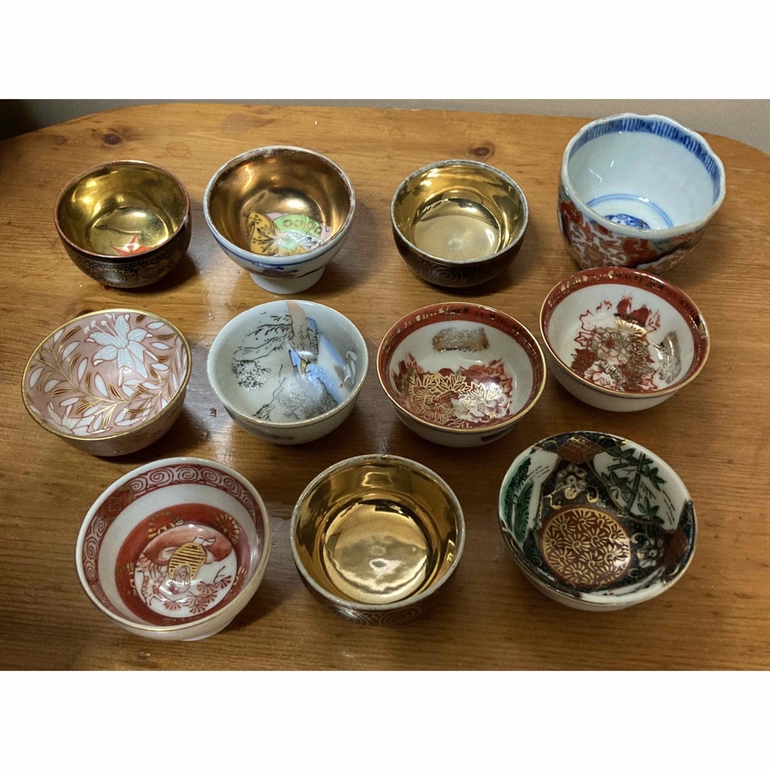 九谷焼 おちょこ お猪口 11個(骨董品)の通販 by ぐりーん's 九谷焼 おちょこ お猪口 11個(骨董品)の通販 by ぐりーん's