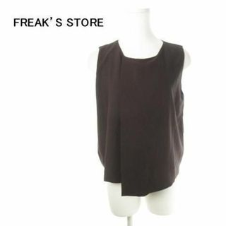 フリークスストア(FREAK'S STORE)のフリークスストア ブラウス ノースリーブ M 茶 210512MN10A(シャツ/ブラウス(半袖/袖なし))