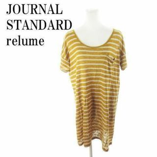 ジャーナルスタンダード(JOURNAL STANDARD)のジャーナルスタンダード チュニック 半袖 ボーダー 黄 210512YH1A(チュニック)