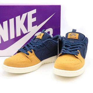 ナイキ(NIKE)のNIKE ナイキ SB DUNK LOW PRO PREMIUM ローカットスニーカー DX6775-400 ブラウン×ネイビー 27.5cm(スニーカー)