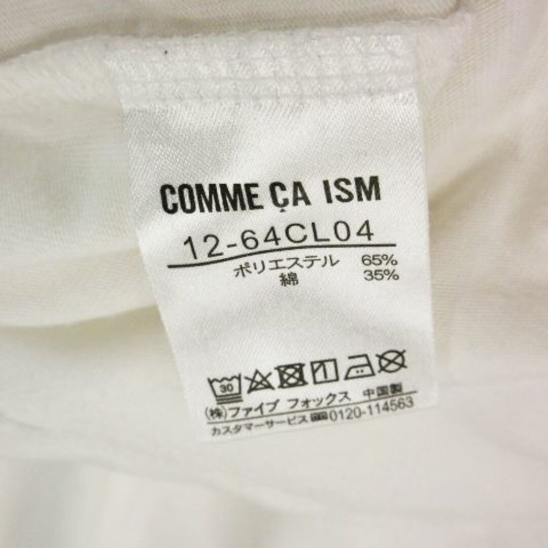 COMME CA ISM(コムサイズム)のコムサイズム 半袖Tシャツ プリント 9 白 ホワイト 220826AO6A レディースのトップス(Tシャツ(半袖/袖なし))の商品写真