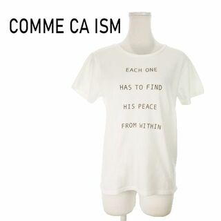 コムサイズム(COMME CA ISM)のコムサイズム 半袖Tシャツ プリント 9 白 ホワイト 220826AO6A(Tシャツ(半袖/袖なし))