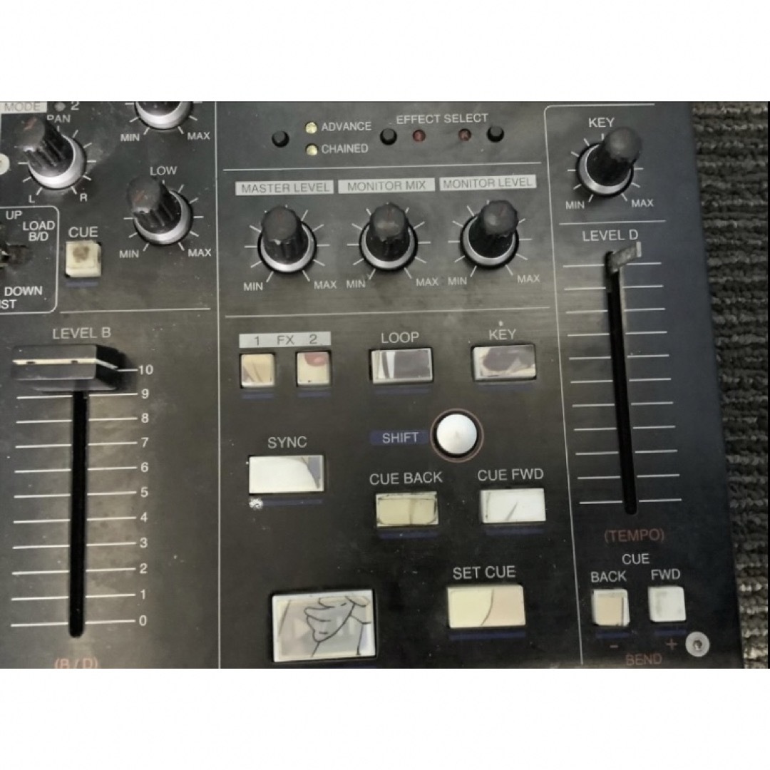 M62★Vestax/TR-1MK Ⅱ/LEVELD取手欠品/ジャンク/9/16 楽器のDJ機器(DJコントローラー)の商品写真