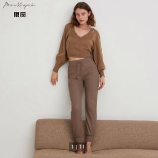 UNIQLO - UNIQLO ユニクロ ウールブレンドタックパンツ カーキ サイズ ...