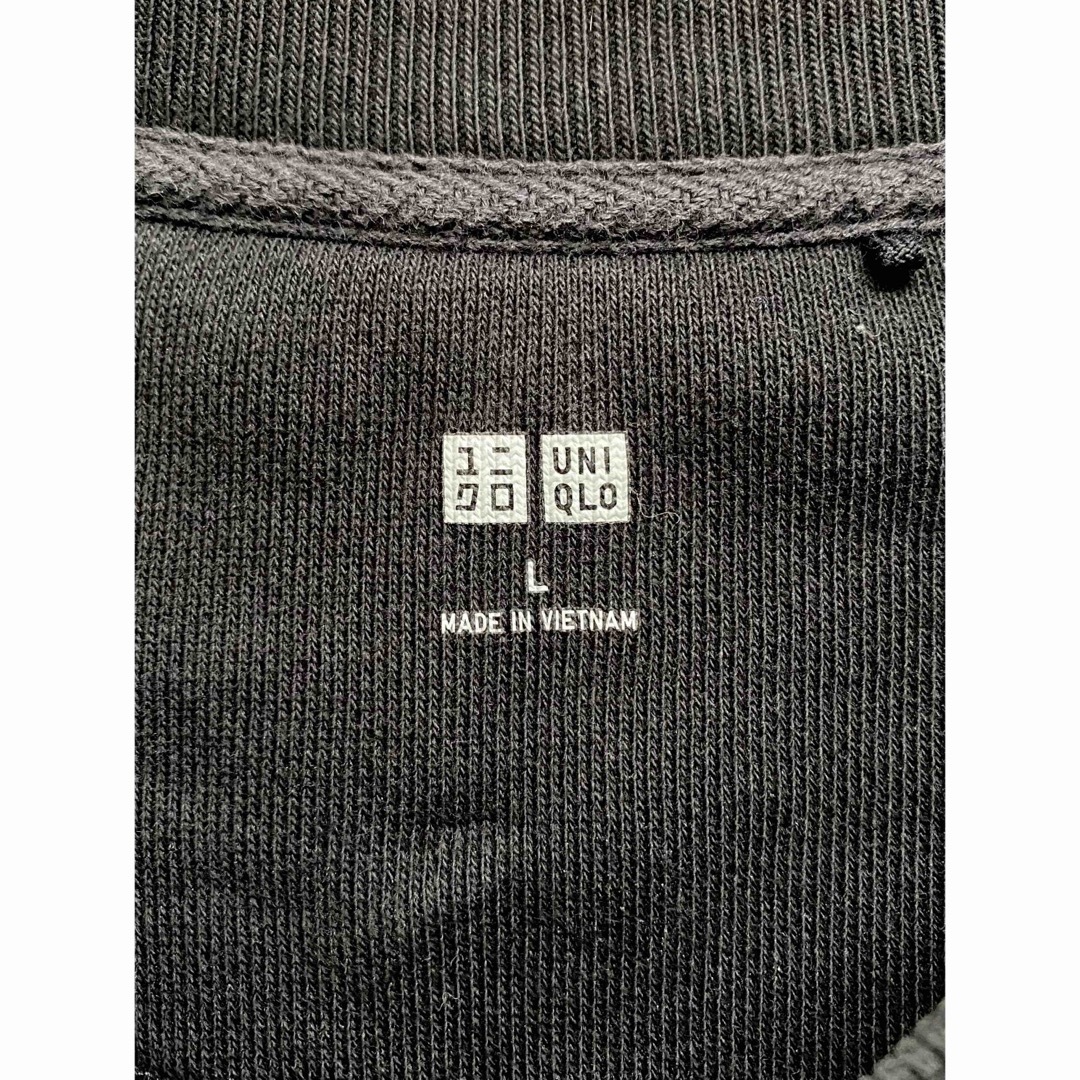 UNIQLO(ユニクロ)のUNIQLO スウェット L ブラック 黒 メンズのトップス(スウェット)の商品写真