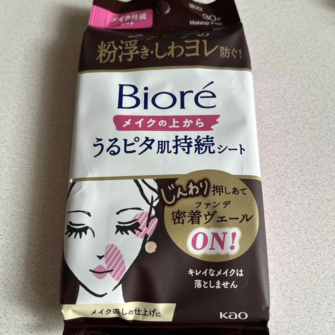 Biore(ビオレ)のビオレ メイクの上からうるピタ肌持続シート 30枚 コスメ/美容のスキンケア/基礎化粧品(その他)の商品写真