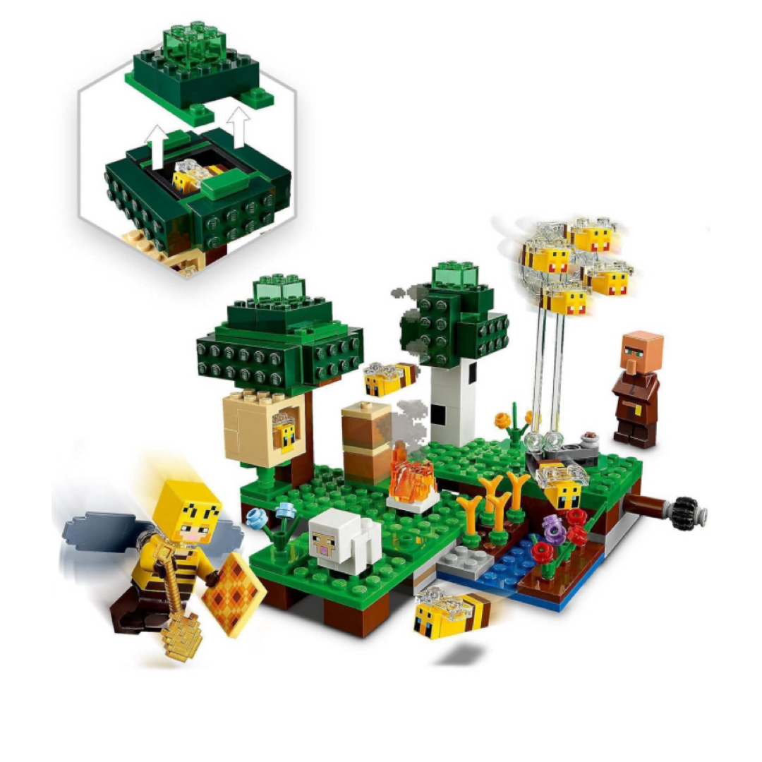 レゴ マインクラフト(レゴマインクラフト)のレゴ(LEGO) マインクラフト ミツバチの養蜂場 21165  キッズ/ベビー/マタニティのおもちゃ(積み木/ブロック)の商品写真