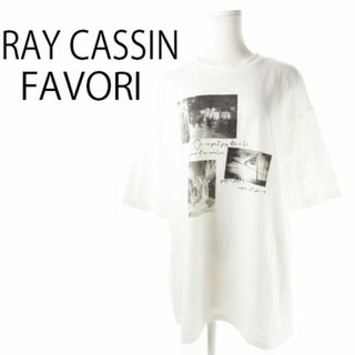 RAY CASSIN FAVORI - レイカズンフェバリ オーバーサイズT プリント F 白 220930CK3A