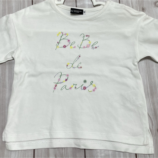 ベベ(BeBe)の長袖 カットソー ホワイト 90(Tシャツ/カットソー)