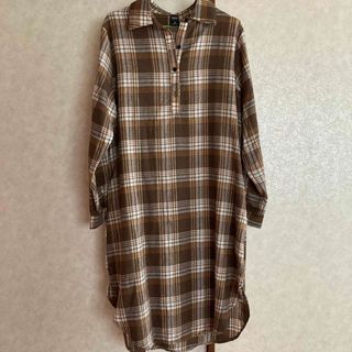 シーイン(SHEIN)のSHEIN DAZY チェック柄ハーフボタンドレス(チュニック)