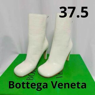 ボッテガヴェネタ(Bottega Veneta)のBottega Veneta ボッテガ ブロックブーツ レザー 新品 37.5(ブーツ)