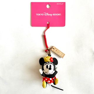 ディズニー(Disney)の【Disney】新品◆ミニーマウスチャーム ちりめん 和 チャーム ディズニー(キャラクターグッズ)