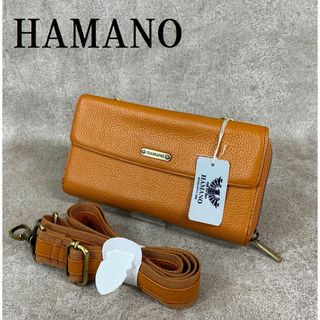 ハマノヒカクコウゲイ(濱野皮革工藝/HAMANO)のHAMANO 濱野 牛革 スマホ対応 ウオレットポシェット(財布)