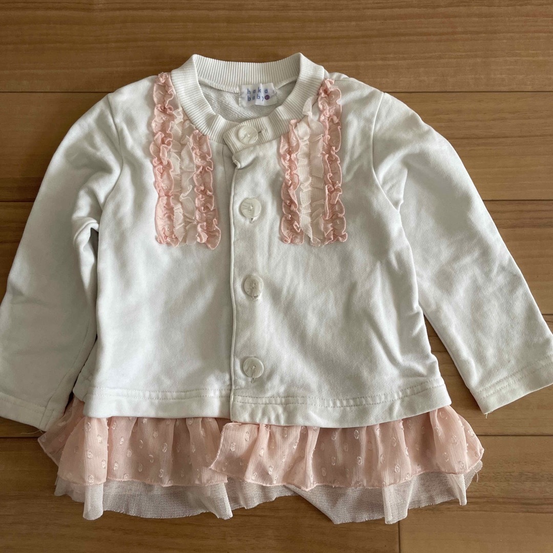 hakka kids(ハッカキッズ)のhakka baby カーディガン　サイズ90 キッズ/ベビー/マタニティのキッズ服女の子用(90cm~)(カーディガン)の商品写真