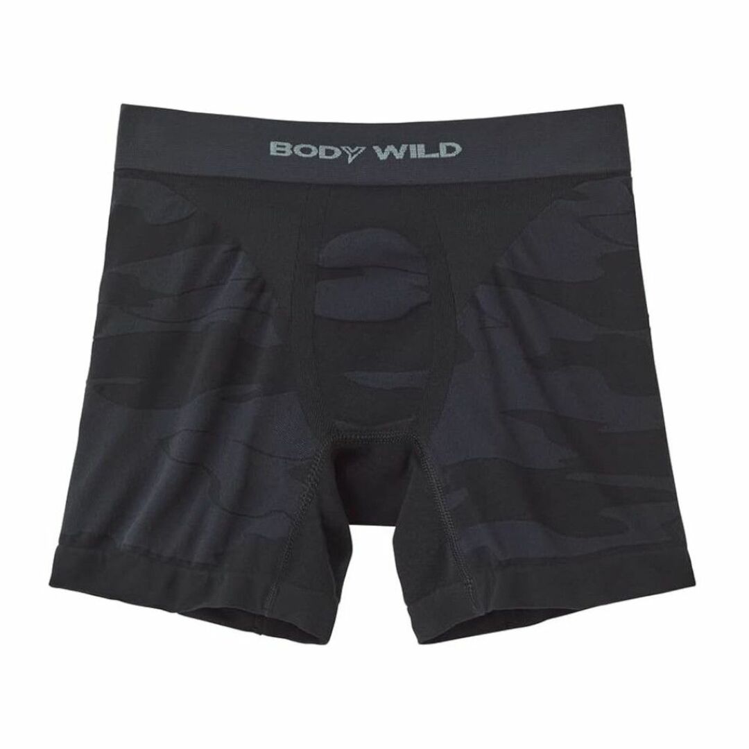 GUNZE(グンゼ)の4月だけ値下げ!BODY WILD e-BOXERボクサーパンツ ブラックL2枚 メンズのアンダーウェア(ボクサーパンツ)の商品写真