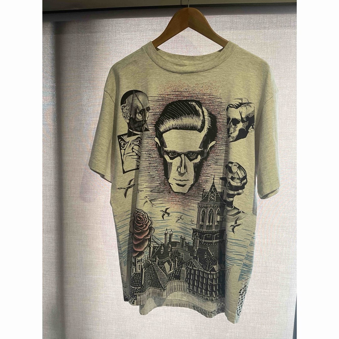 メンズ90s m.c. escher many face tee エッシャー