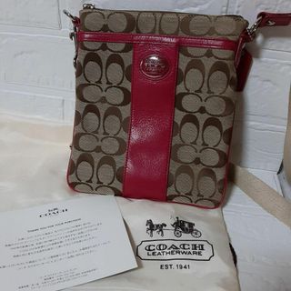 コーチ(COACH)の【ほぼ未使用】 COACH  オールドコーチ    ショルダーバッグ   ピンク(ショルダーバッグ)