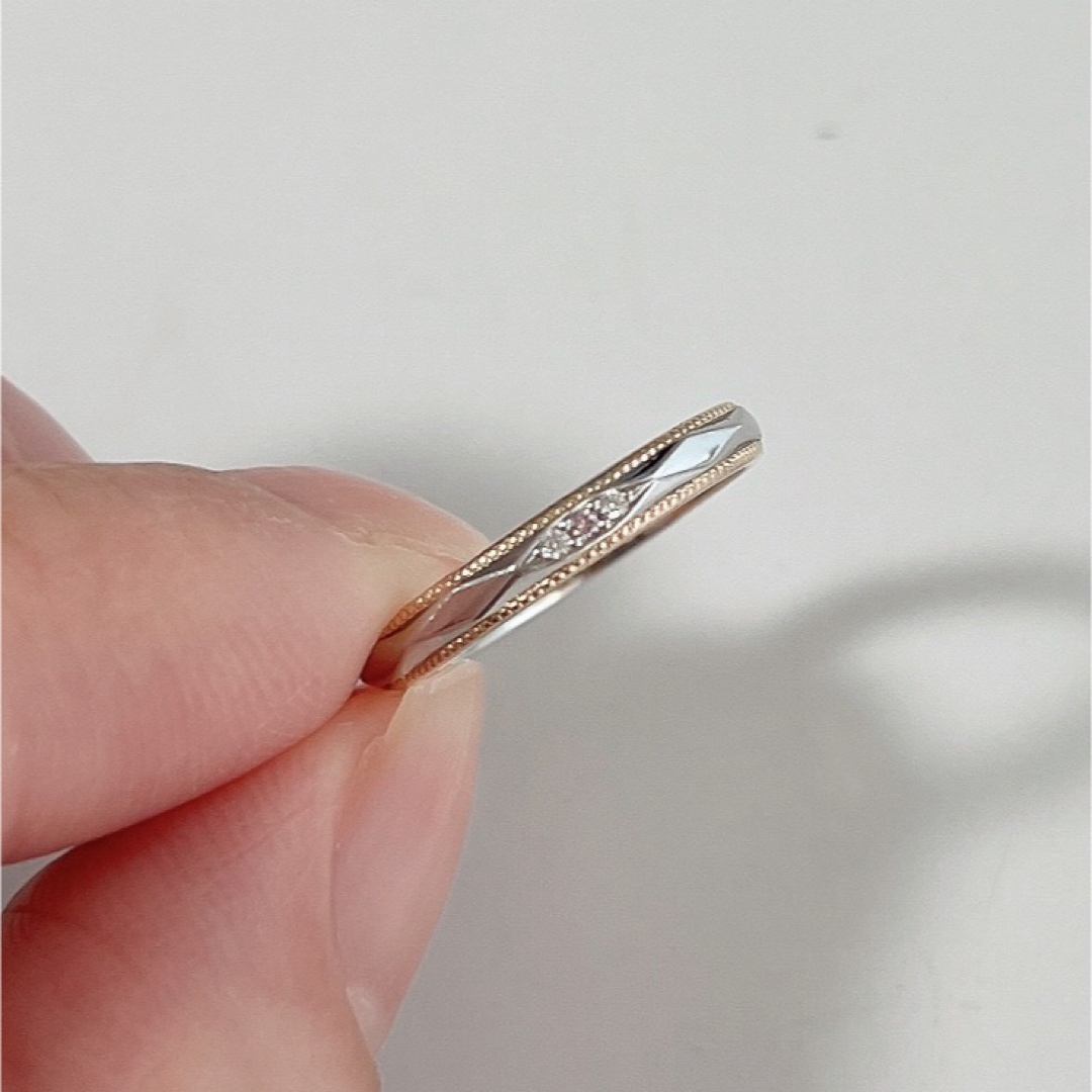 ピンクダイヤモンド　🤍プラチナリング　ring レディースのアクセサリー(リング(指輪))の商品写真