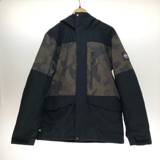 クイックシルバー(QUIKSILVER)の□□QUIKSILVER クイックシルバー スノーボード ジャケット Mサイズ EQYTJ03339 カーキ カモフラ柄(ウエア/装備)