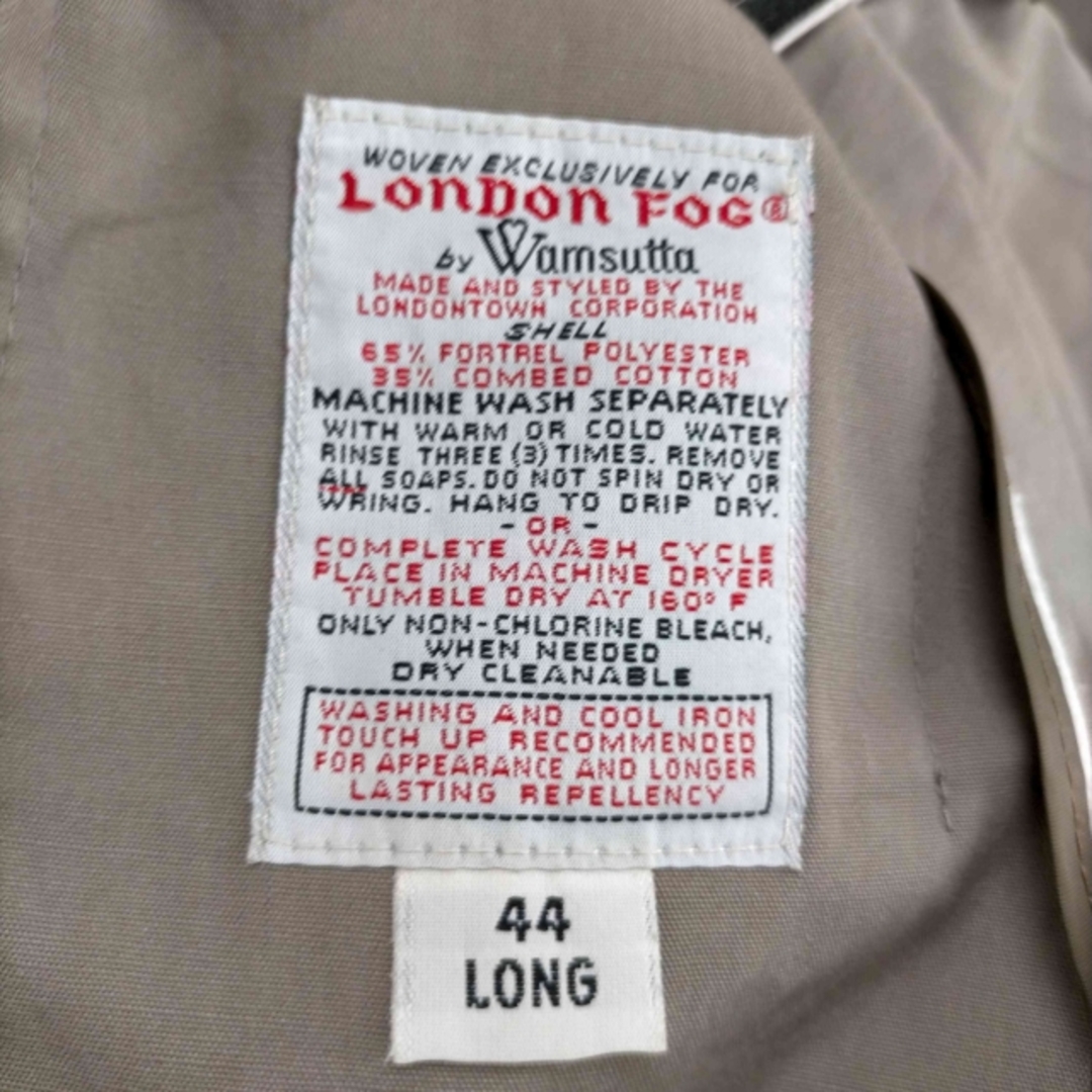 LONDON FOG(ロンドンフォグ) エポレット付きステンカラーコート メンズ メンズのジャケット/アウター(ステンカラーコート)の商品写真