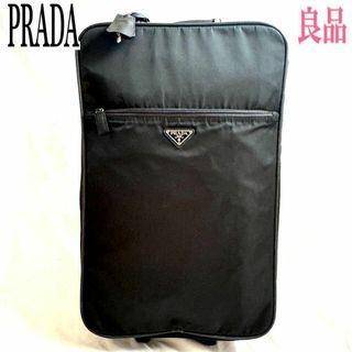 030915-07ブランド名超美品♡PRADAプラダ キャリーバッグ2輪 トランクカート 旅行鞄 ブラック