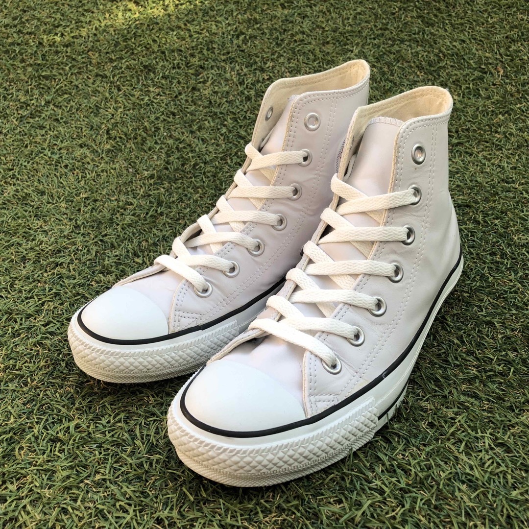 CONVERSE(コンバース)の美品24.5converse コンバース レザー オールスターHI HW749 レディースの靴/シューズ(スニーカー)の商品写真