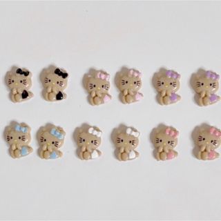 サンリオ(サンリオ)のキティちゃんネイルパーツ 12個セット(デコパーツ)