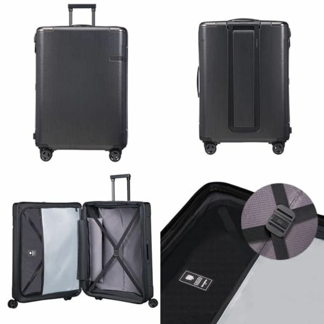 Samsonite(サムソナイト)の(KP0123)訳あり サムソナイト エヴォア 75cm ブラッシュドブラック レディースのバッグ(スーツケース/キャリーバッグ)の商品写真