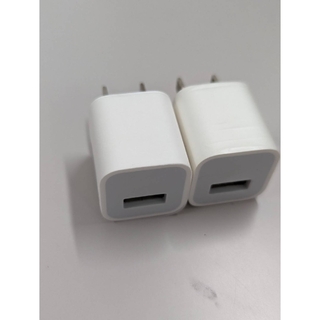 アップル(Apple)のApple/アップル 5W USB 電源アダプタA1385 2個セット(バッテリー/充電器)
