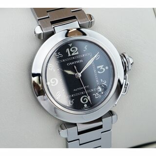 カルティエ(Cartier)の美品 カルティエ パシャC ブラック オートマティック LM Cartier (腕時計(アナログ))
