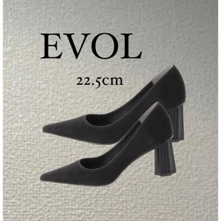 イーボル(EVOL)の【EVOL】7cmデザインヒールポインテッドパンプス (ハイヒール/パンプス)