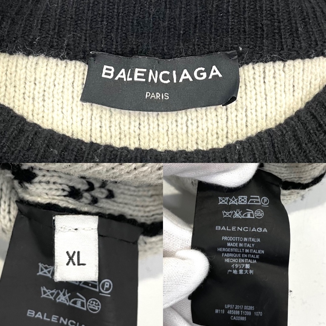値下げ中】BALENCIAGA バレンシアガ ニット オーバーサイズ 値下げ中】BALENCIAGA バレンシアガ ニット オーバーサイズ