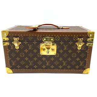 【限定価格】LOUIS VUITTON ルイヴィトン トランク モノグラム ボワットブテイユ メイクボックス ハードケース ミラー付き かばん 鞄 M21822    ブラウン 茶 ゴールド金具 レディース【中古品】