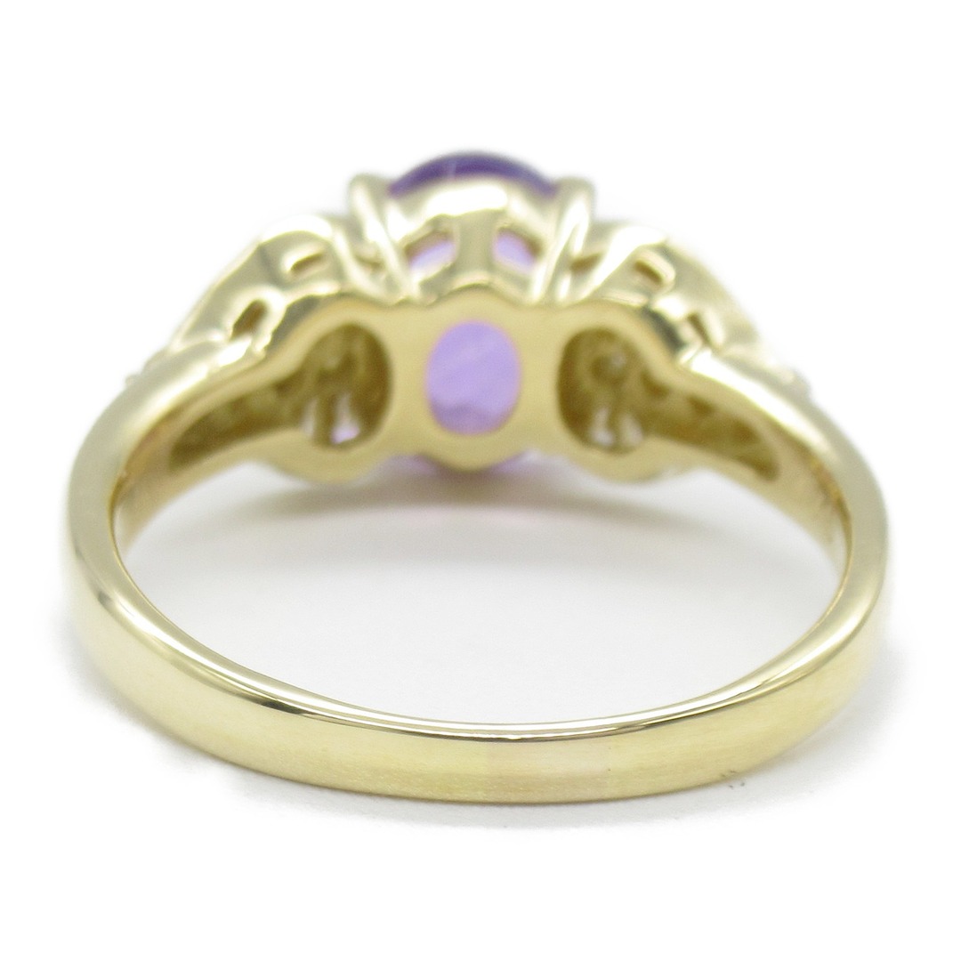 ジュエリー アメジスト ダイヤモンド リング リング・指輪 レディースのアクセサリー(リング(指輪))の商品写真