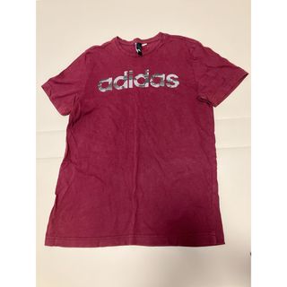 adidas 半袖　ワインレッド(Tシャツ(半袖/袖なし))