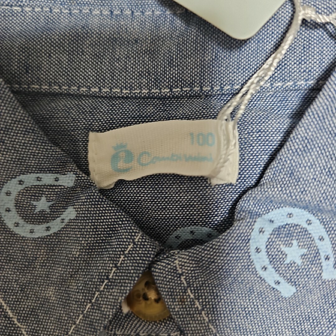 Combi mini(コンビミニ)の最終値下げ　新品、未使用　コンビニミニ　半袖シャツ　100センチ キッズ/ベビー/マタニティのキッズ服男の子用(90cm~)(Tシャツ/カットソー)の商品写真