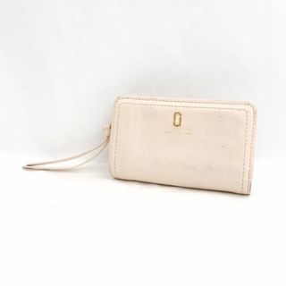 MARC JACOBS / マークジェイコブス ◆二つ折り財布/L字ファスナー/レザー/ピンク 【財布/サイフ/ウォレット/wallet/コイン】 レディースファッション【中古】 [0220476283](財布)