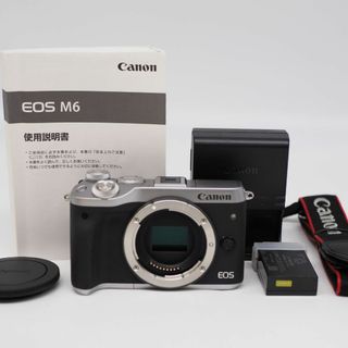 キヤノン(Canon)の■ほぼ新品■ CANON EOS M6 ボディ シルバー(ミラーレス一眼)