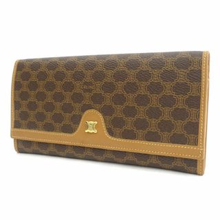 セリーヌ(celine)のCELINE / セリーヌ ◆マカダム がま口 二つ折り長財布 ブラウン 【財布/サイフ/ウォレット/wallet/コイン】 ブランド【中古】 [0220478340](財布)