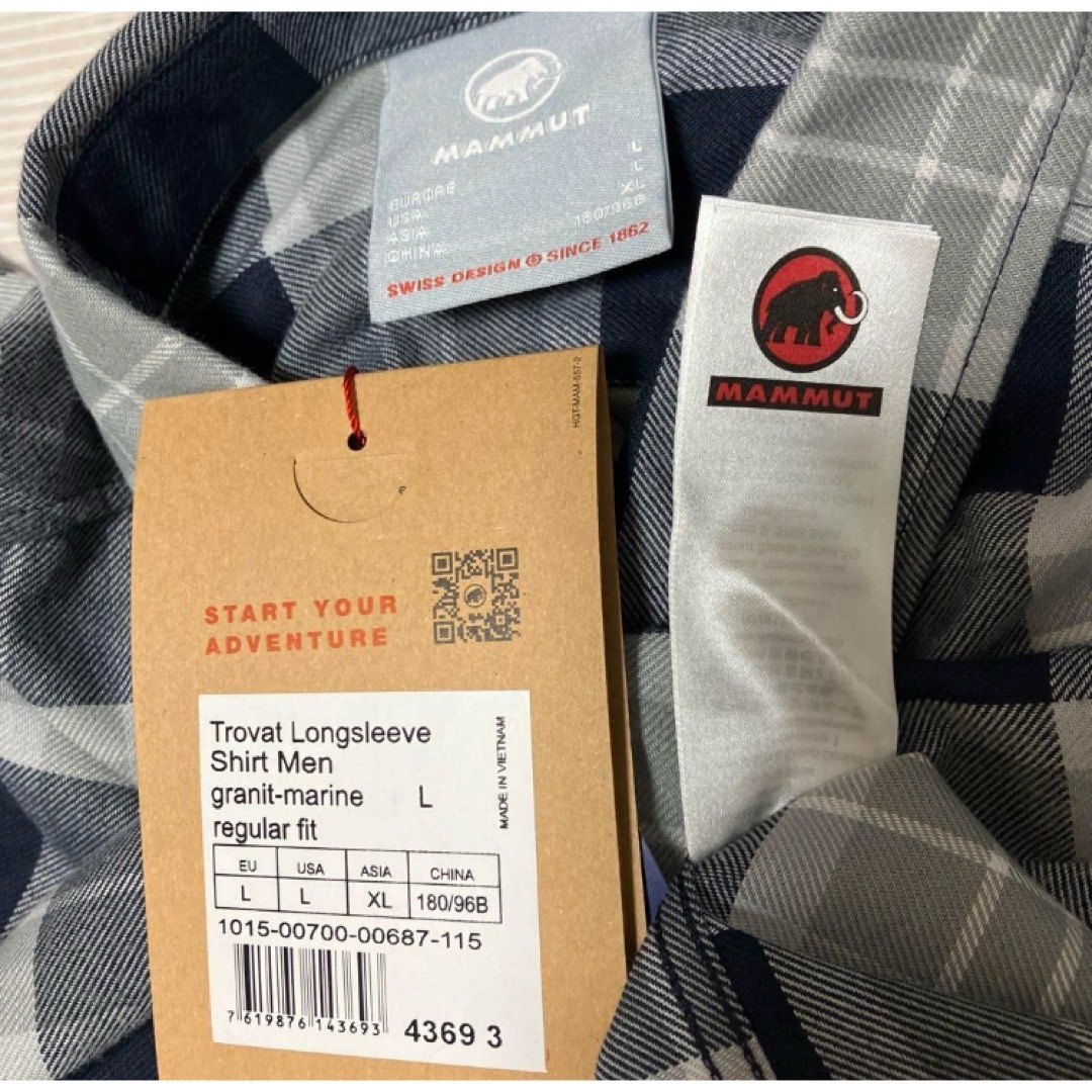 Mammut(マムート)の送料無料 新品 MAMMUT Trovat Longsleeve シャツ XL メンズのトップス(シャツ)の商品写真