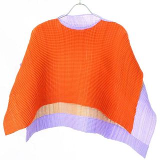 イッセイミヤケ(ISSEY MIYAKE)のISSEY MIYAKE イッセイミヤケ FRAMED PLEATS Top フレームプリーツトップ IM33FJ111 マルチカラー 2(カットソー(半袖/袖なし))