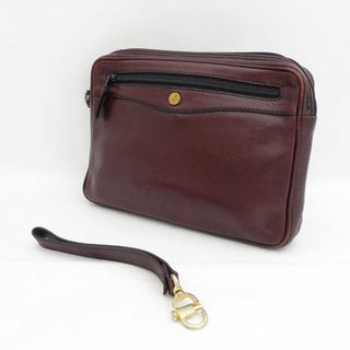 GOLD PFEIL / ゴールド ファイル ■セカンドバッグ クラッチ レザー ボルドー 【バッグ/バック/BAG/鞄/カバン】 ブランド【中古】 [0990012888](セカンドバッグ/クラッチバッグ)