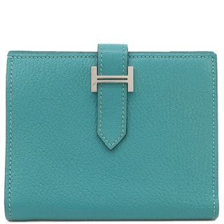 約175cm高さエルメス HERMES ベアンスフレ ヴェルソ D刻 ライム×モーヴシルベストル　シルバー金具 エプソン レディース 長財布