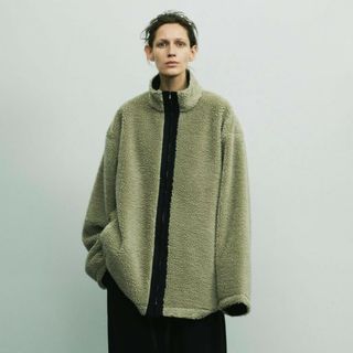 シュタイン(stein)のWOOL BOA ZIP LONG JACKET(その他)